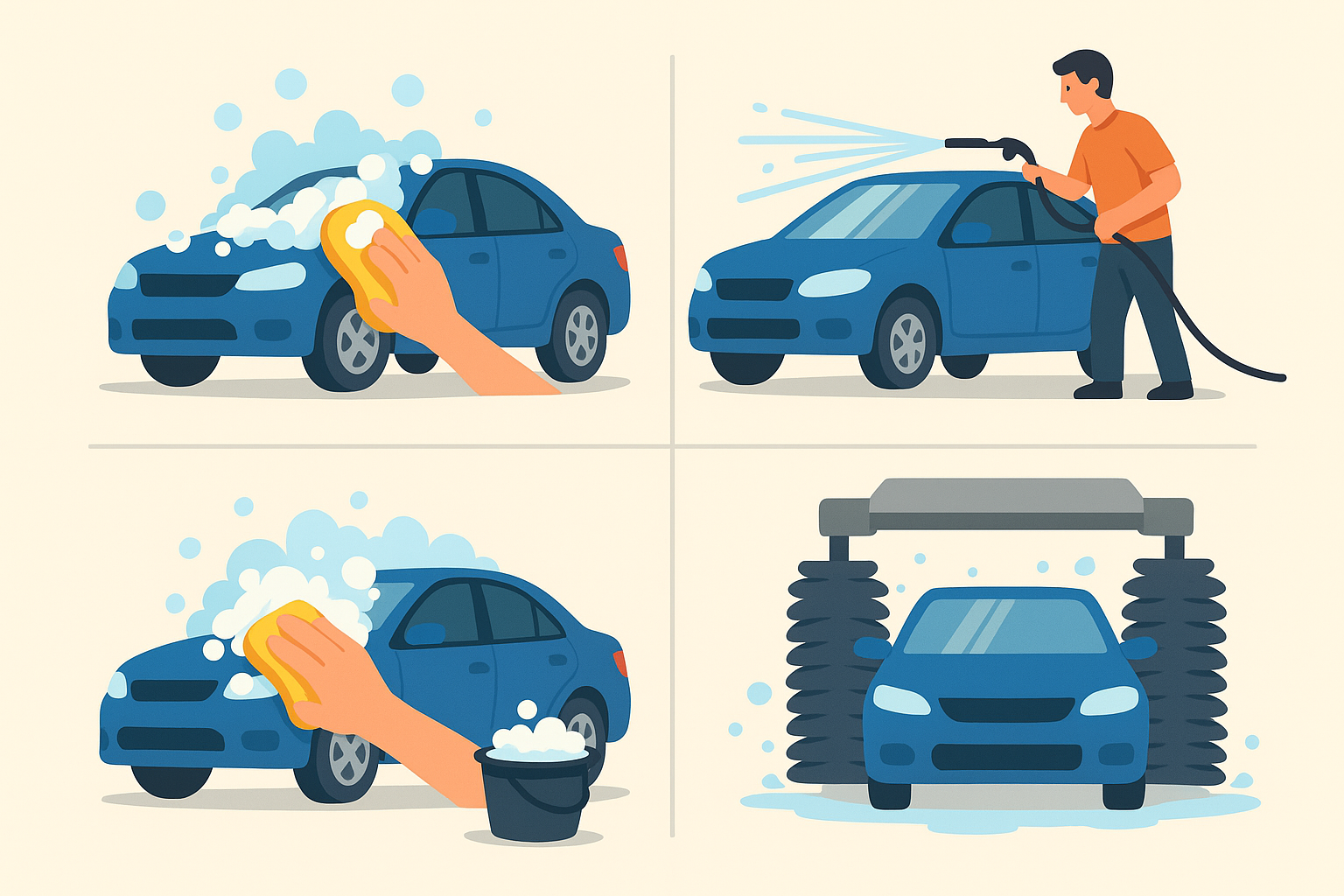 روش‌های شستشوی ماشین